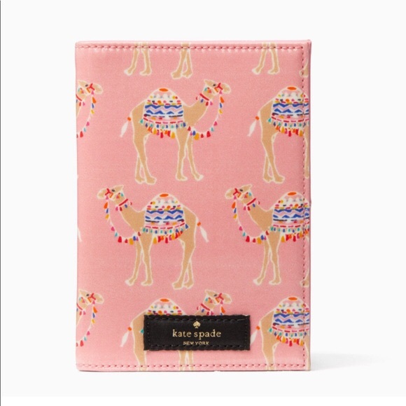 kate spade Accessories - Kate Spade Daycation Camel Party in Pink Passport